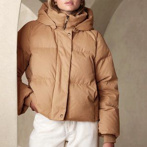 BRAND NEW Banana Republic Women's Alps Puffer Jacket - Camel, Size S